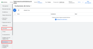 Excluir apps Google ads